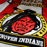 Hannover Indians Ron Gaudet Game Worn Jersey Logo
