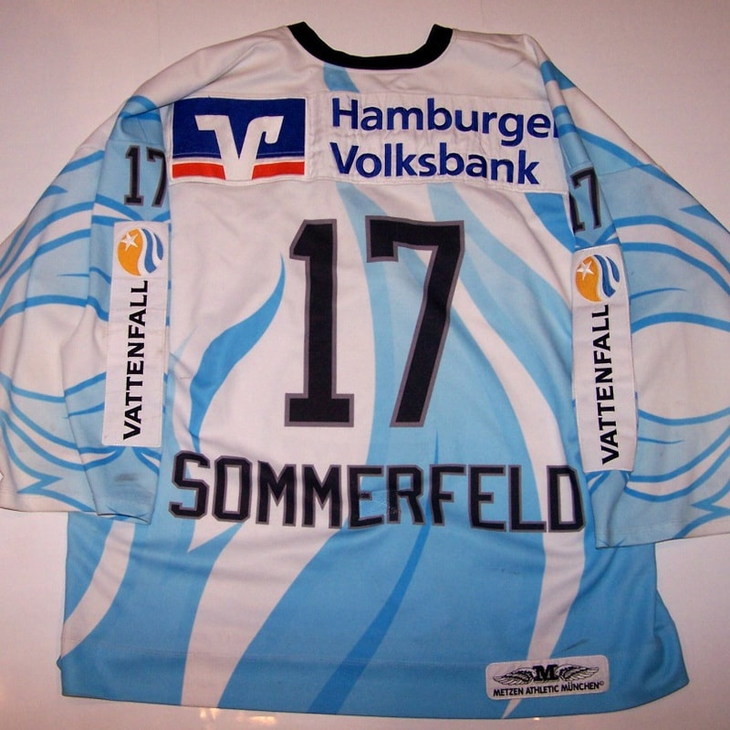 Game Worn Trikot der Hamburg Freezers aus der Saison 2008/09