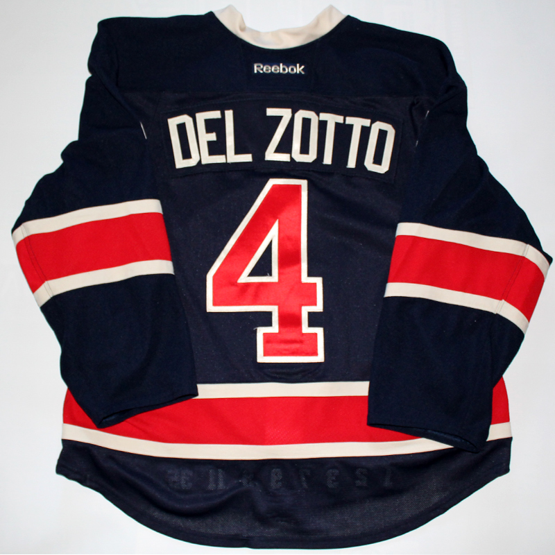 Game Worn Jersey New York Rangers Michael Del Zotto Back
