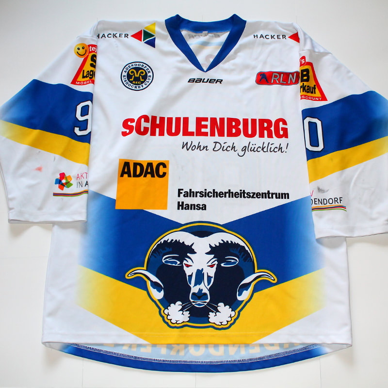 Adendorfer EC game worn jersey worn by Markus Schneider