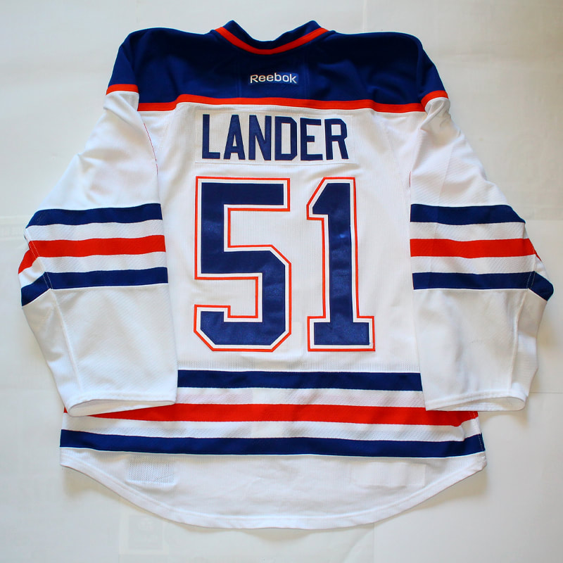 Game worn Edmonton Oilers jersey of Anton Lander
